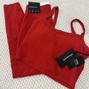 YPB studioFLEX Red Active Set - Tank & Leggings